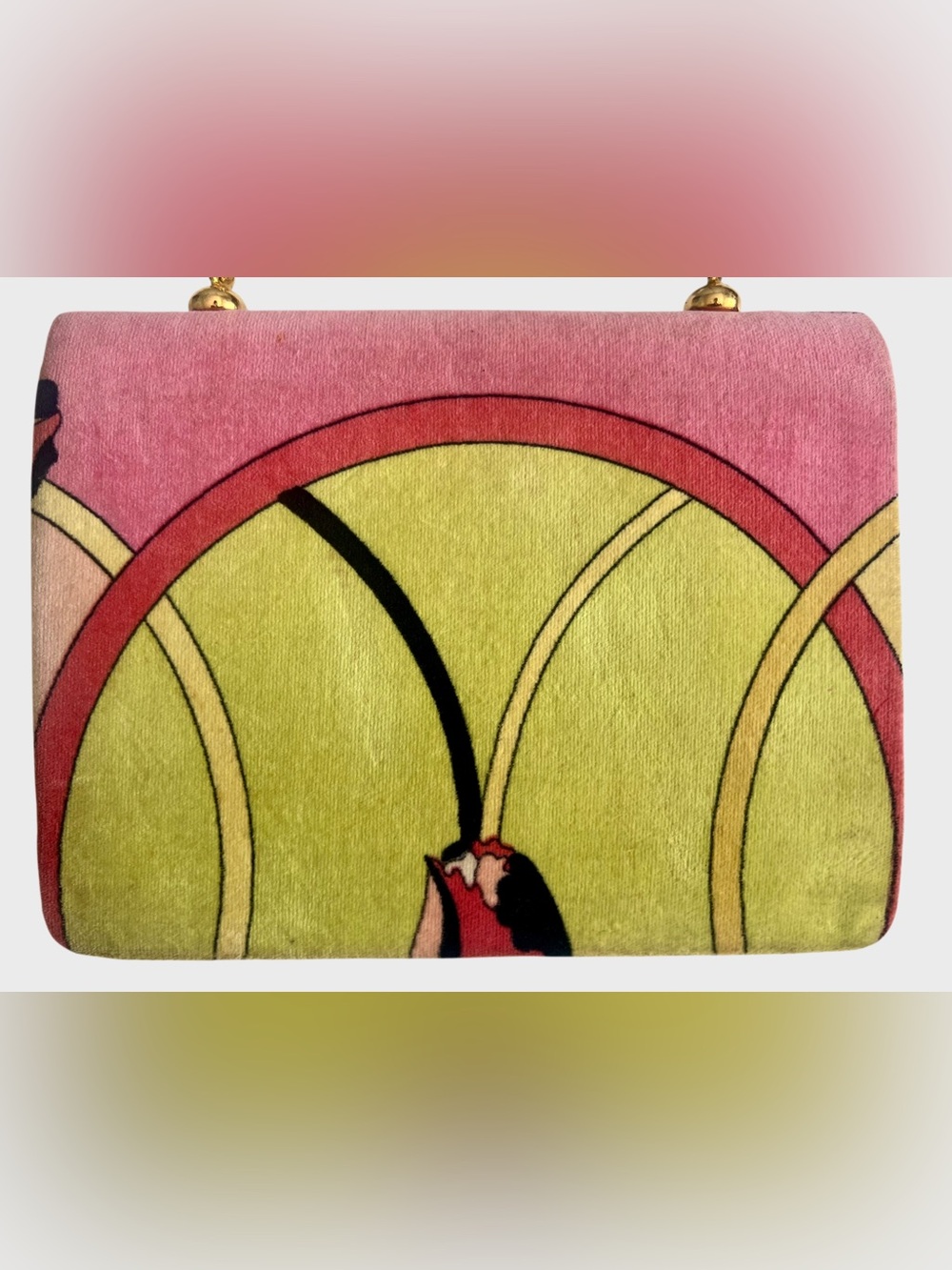 Vintage 60s Emilio Pucci Velvet Bag - Picture 4 of 16